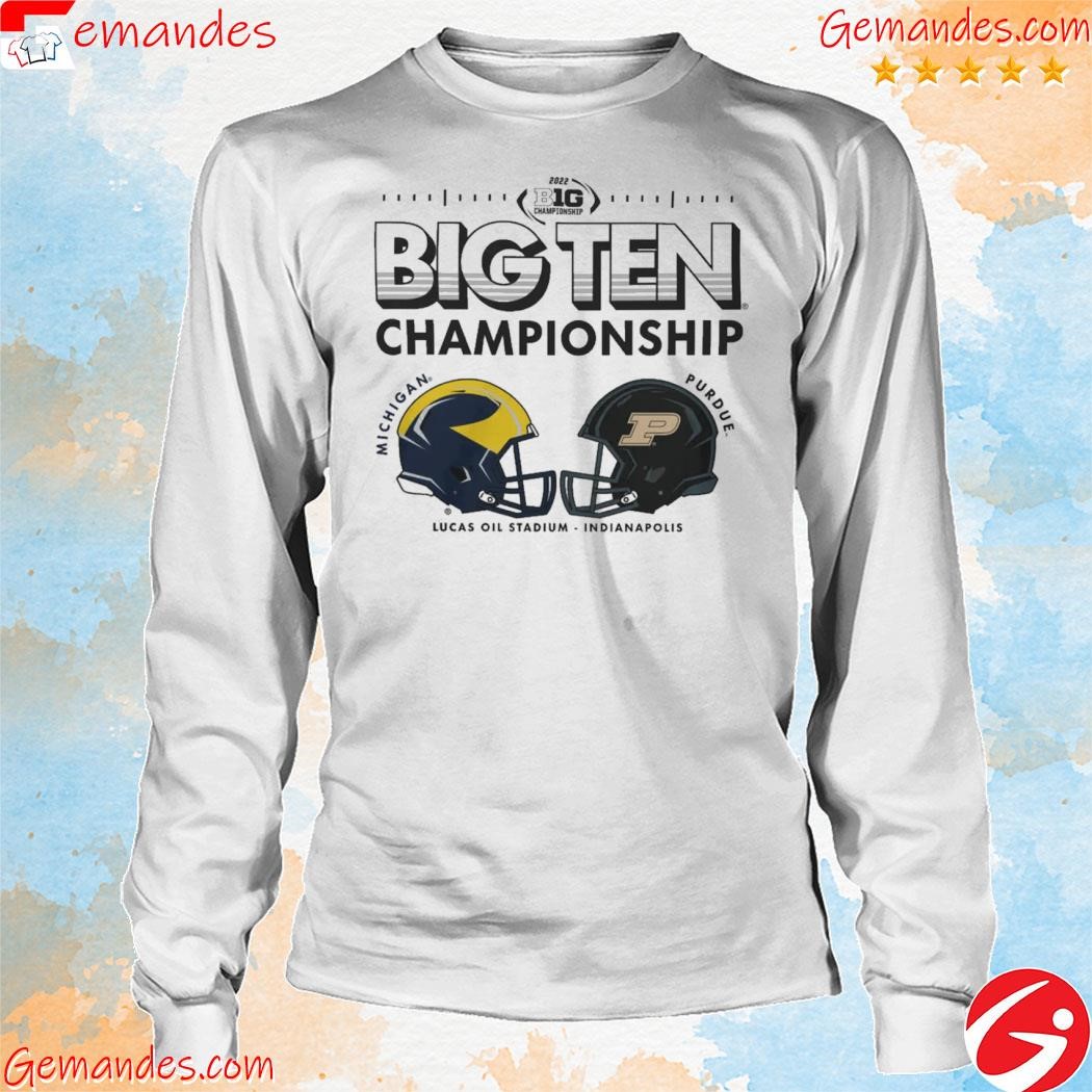Blue84 U Of Michigan Big Ten Championship Game Gray Head-To-Head Shirt longsleeve.jpg