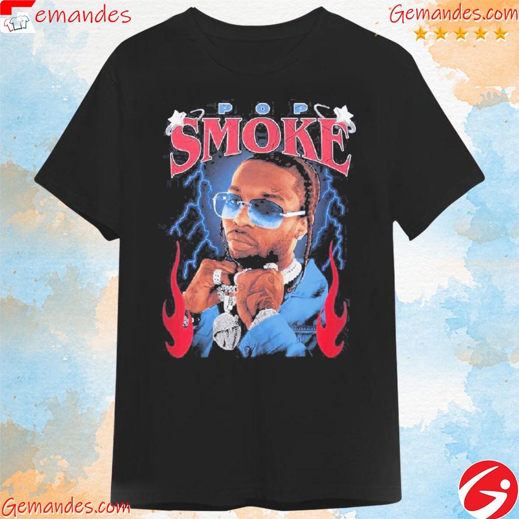 Pop Smoke Lightning Portrait Shirt