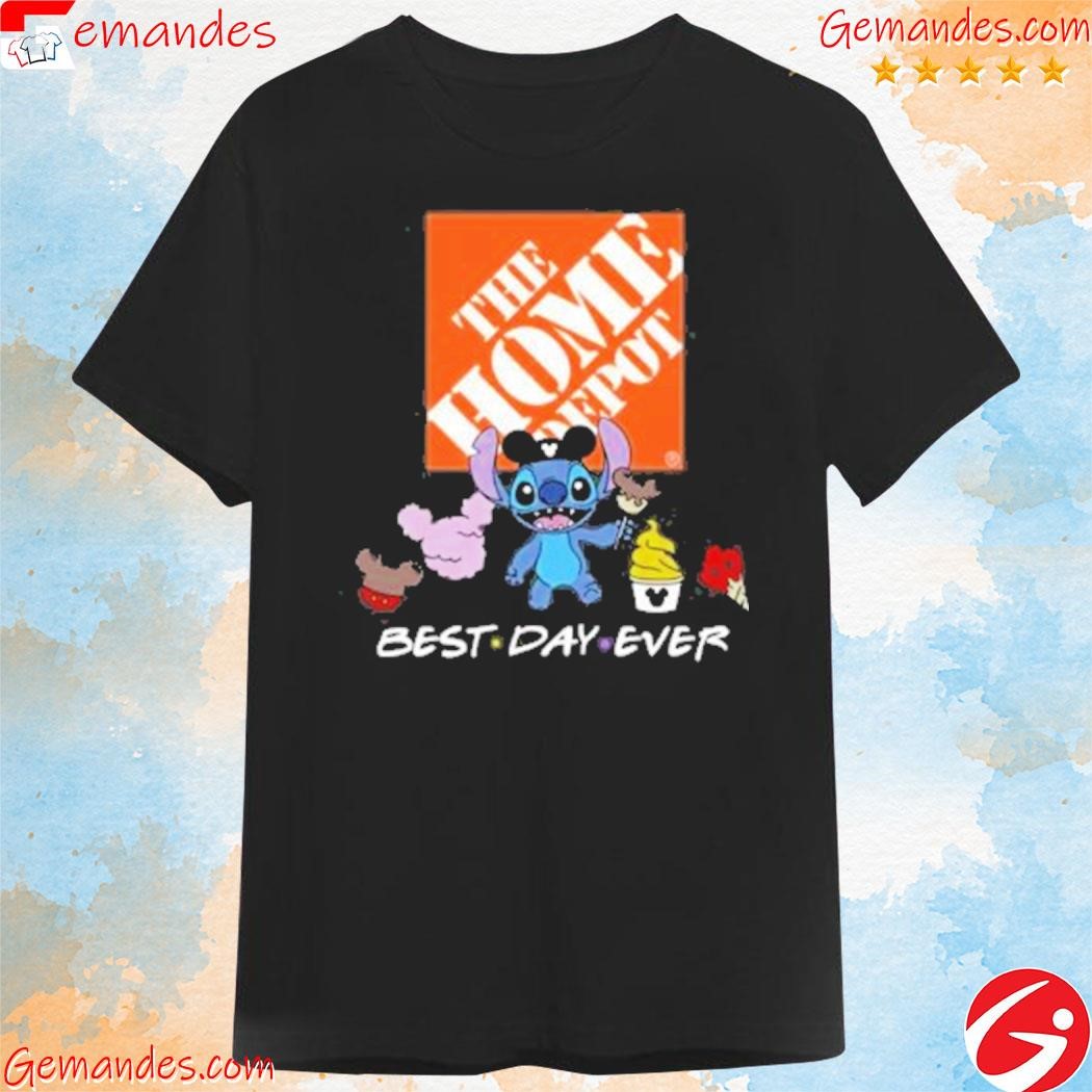 Stitch and logo the home depot bét day ever shirt