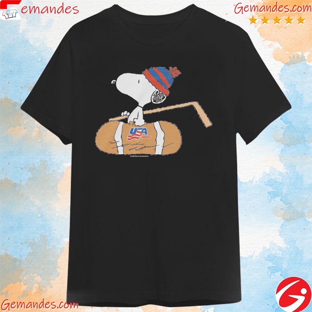 Streaker sports x Peanuts usa hockey locker room shirt