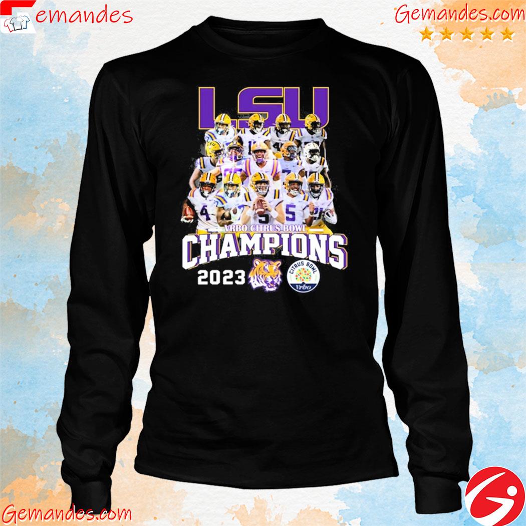Lsu Football Vrbo Citrus Bowl Champions 2023 Shirt longslevee