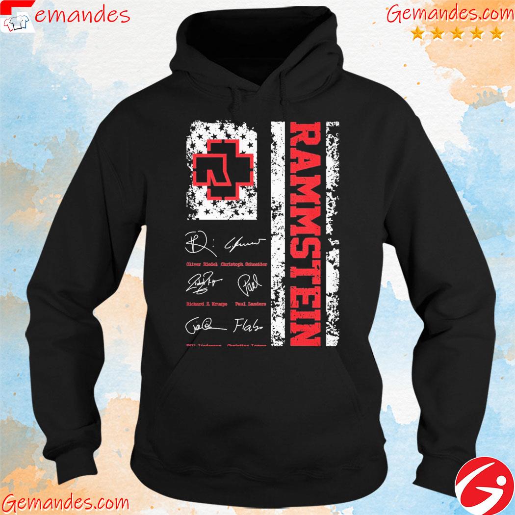 Rammstein Oliver Riedel Christoph Schneider Signature Shirt hoodie