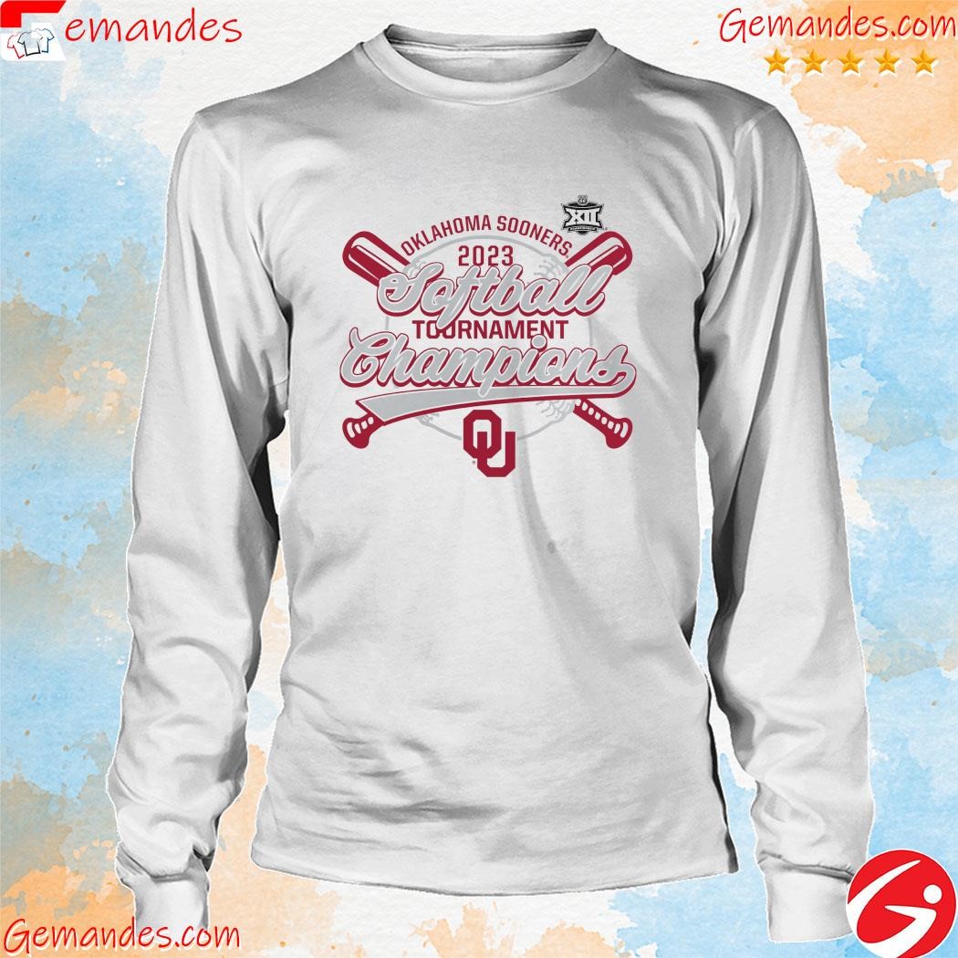 Fanatics branded Oklahoma sooners 2023 ncaa big 12 softball conference tournament champions tee shirt longsleeve.jpg