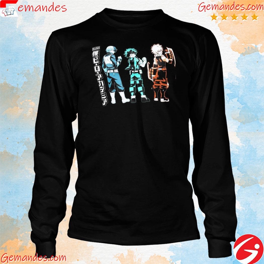 Original my hero academia trio girls crop camI plus size tee shirt longslevee.jpg