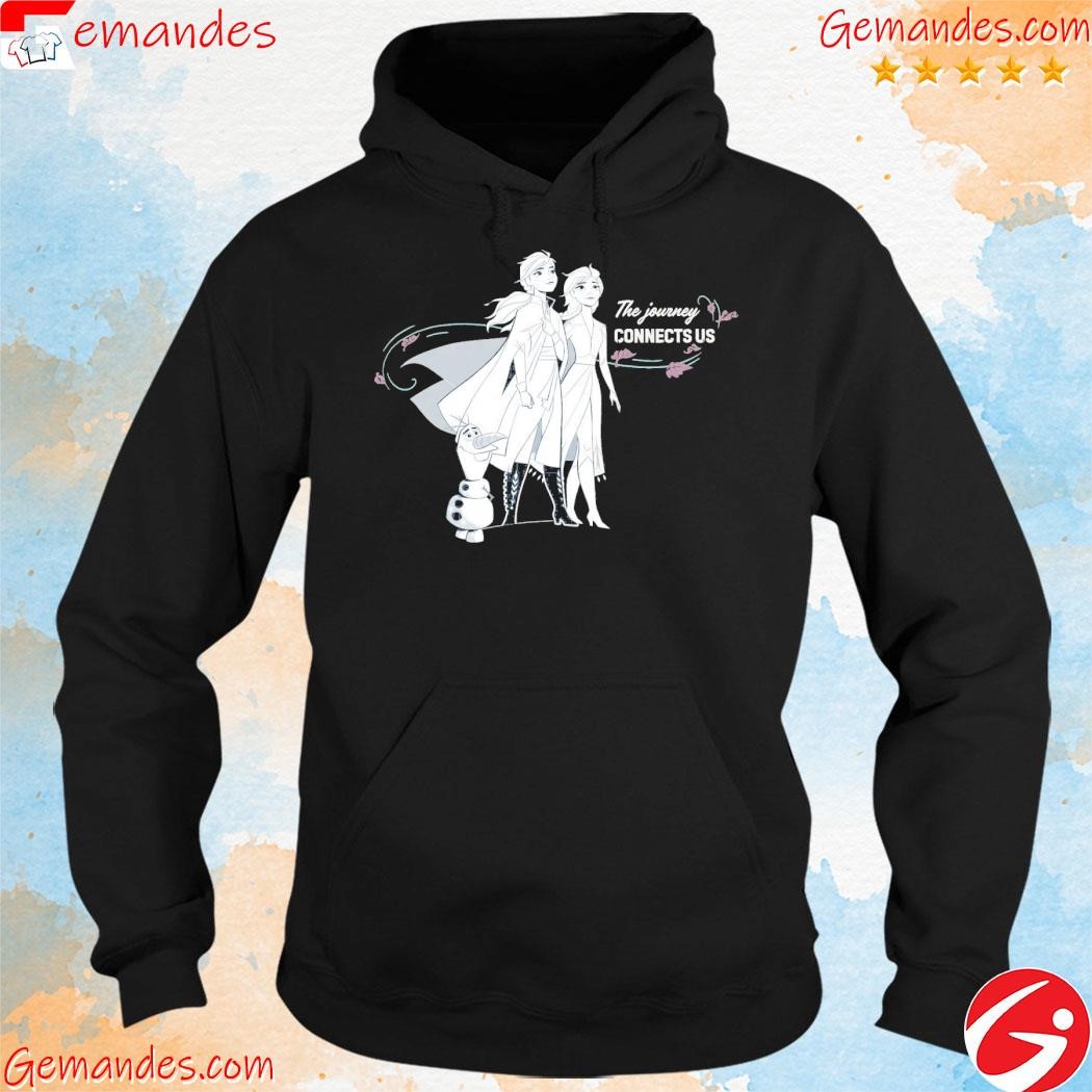 Original the journey connects us disney frozen graphic tee shirt hoodie.jpg