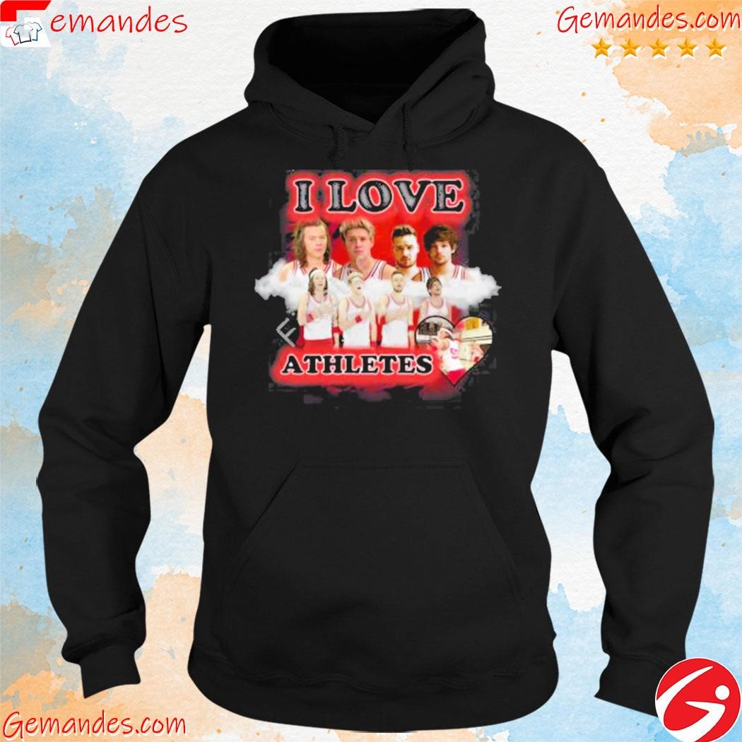 Official Sadstreet I love athletes one direction funny hoodie.jpg
