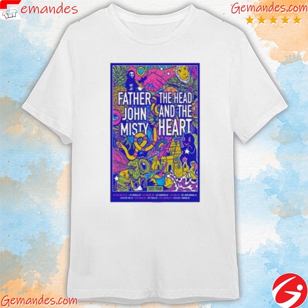 Official Father John Misty & The Head And The Heart 2023 Tour Shirt