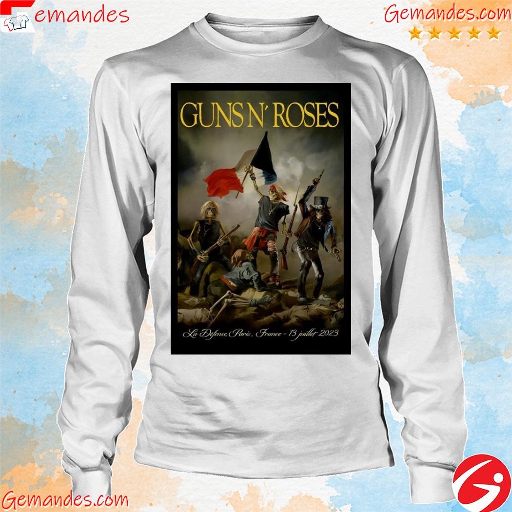 Official Guns N' Roses La Defense Paris, France 13 July 2023 Poster shirt longsleeve.jpg